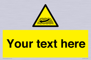 Custom Warning strong river flows